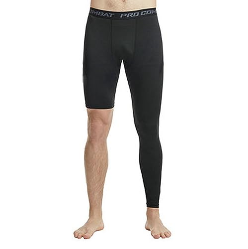 DILOFX Herren Basketball Single Leg Tight Sporthose 1/2 One Leg Compression Pants Athletic Base Layer Unterwäsche, schwarz 2, XXL DILOFX Herren Basketball Single Leg Tight Sporthose 1/2 One Leg Compression Pants Athletic Base Layer Unterwäsche, schwarz 2, XXL von DILOFX