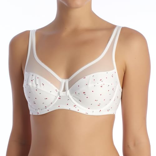 DIM Femme - BH Generous Classic x1 | Perfekter Halt für große Brüste | Dicke Mikrofaser und Stretch | U-förmiger Rücken und breite Träger | Moderner Look und absoluter Komfort Dim Cheri 75C von DIM