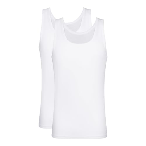 DIM Ecodim Tank Tops für Männer x2 Weiß S von DIM