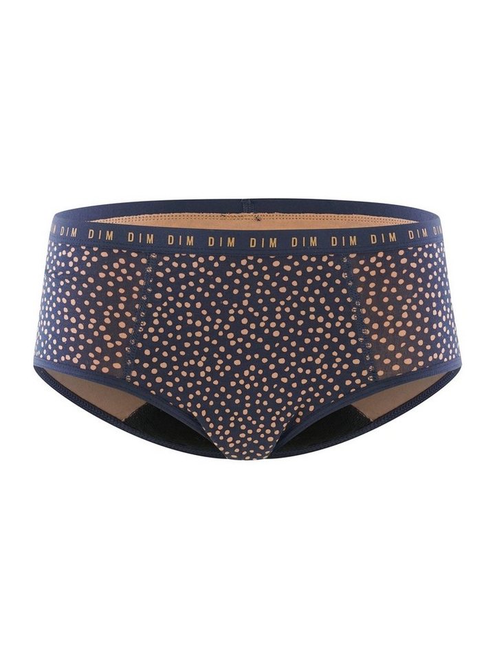 DIM Funktionsunterhose DIM Protect Period Panty mit Punkten, normal, Bio Baumwolle von DIM