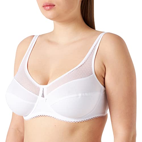 Dim Bh Komfort Bügel Generous Bio-Baumwolle Damen x1, White, 80B von DIM