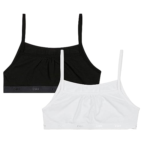 Dim Bh ohne Bügel Les Pockets Ecodim Bustier Mädchen x2, Freiheit/Weiß, 10 Years von DIM