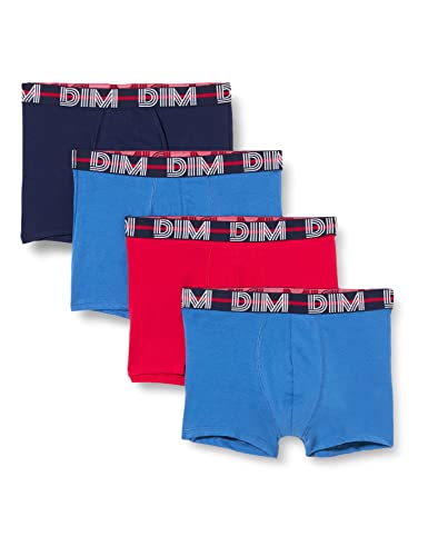 Dim Boxershorts Aus Stretch-Baumwolle Powerful Multipack Herren x4, Multicolor, L von DIM