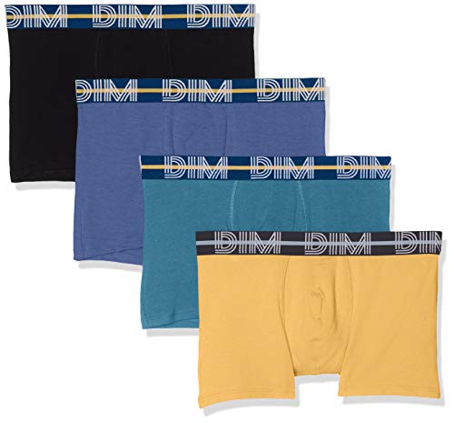 Dim Boxershorts Aus Stretch-Baumwolle Powerful Multipack Herren x4, Multicolor, XL von DIM