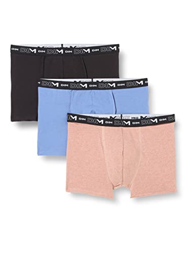 Dim Boxershorts Coton Stretch Aus Baumwolle Optimaler Halt Atmungsaktiv Multipack Herren x3 Multicolor 7 von DIM