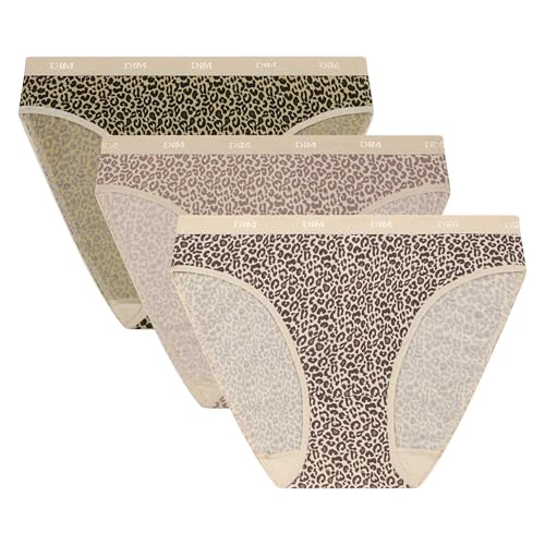 Dim Damen Culotte Femme Les Pockets Coton Confortable x3 Slip, Mehrfarbig, M von Dim