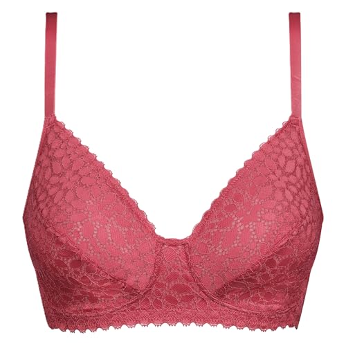 Dim Damen-BH Daily Dentelle | Bügel | Durchbrochene Blütenspitze | Halt & Komfort Silky Rose 85C von DIM