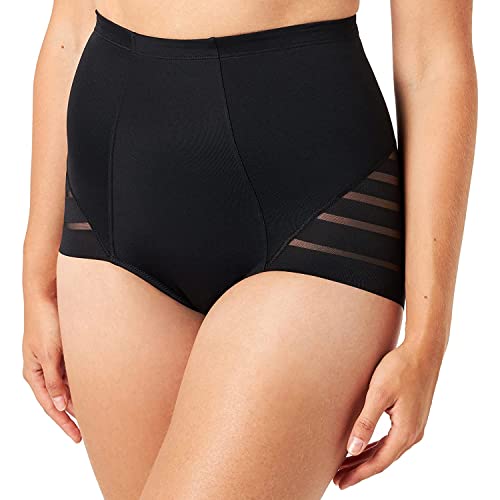 Dim Damen Slip Hohe Taille Diam's Control Medium Flacher Bauch-Effekt x1 Schwarz XXS von Dim