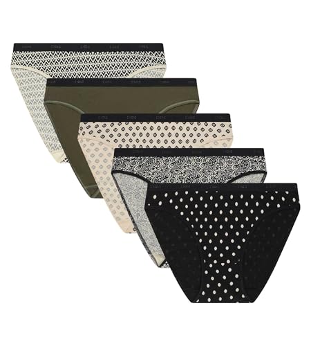 Dim Damen Slip Les Pockets Baumwolle x5 | Mehrfarbiger Slip-Satz | Komfort Baumwolle & Elastan | Weicher Bund | Täglicher Stil Mehrfarbig M Dim Damen Slip Les Pockets Baumwolle x5 | Mehrfarbiger Slip-Satz | Komfort Baumwolle & Elastan | Weicher Bund | Täglicher Stil Mehrfarbig M von DIM