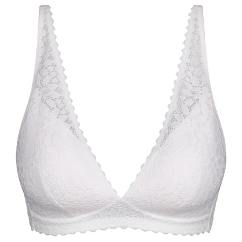 Dim BH Daily Spitze Triangel-BH ohne Bügel Women x1 Weiß 75B von Dim