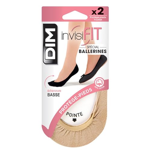 Dim Fußschützer Damen Invisifit Spezial Ballerinas x2 Natur S-M von Dim