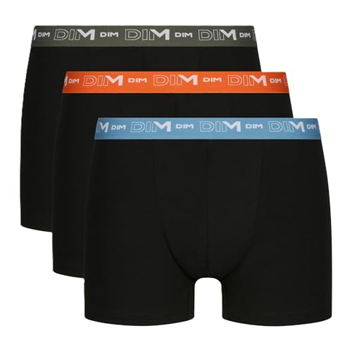 Dim Herren Boxer 3er Pack | Atmungsaktive Stretch-Baumwolle | Optimaler Halt | Ohne Etikett Multicolor L von Dim