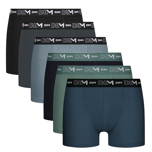 Dim Herren Coton Stretch Respirant Maintien Optimal X6 Unterwäsche, Nordisches Set, L (6er Pack) von DIM