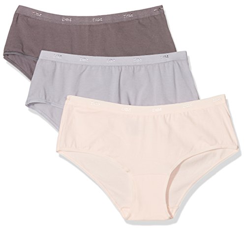 Dim Hipster Shorty Les Pockets Ecodim Mit Extra Flachen Abschlüssen Damen x3, Multicolor, L von DIM