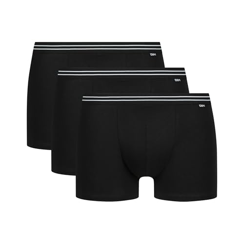Dim Homme - Boxer Cotton Stretch EcoDIM x3 | Täglicher Komfort | Ohne Etikett | Qualität zu erschwinglichen Preisen Schwarz XXL von DIM