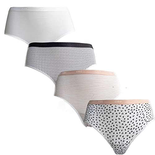Dim Lingerie Femme Boxer Les Pockets Coton X3+1 Unterwäsche, Lot Dream, L-44/46 für Frauen…, Lot Dream, L-XL von DIM
