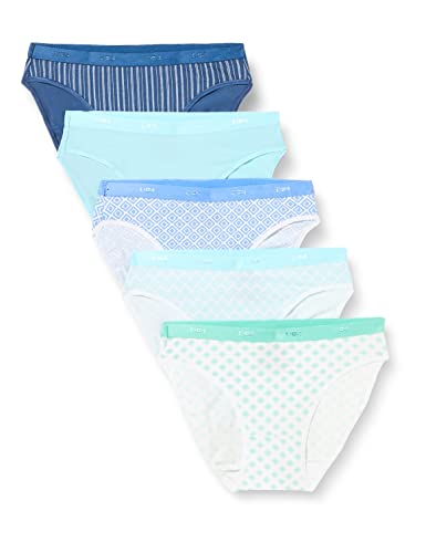 Dim Slip Les Pockets Baumwolle Stretch Baumwolle Damen x5 Multicolor 38/40 von DIM