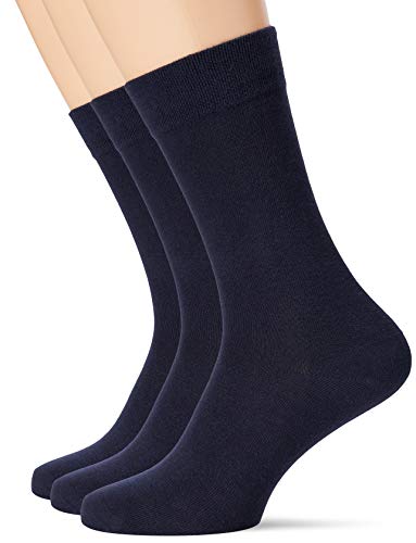 Dim Socken Atmungsaktive Stretch-Baumwolle Basique Baumwolle Herren x3, Blue, 43-46 von DIM