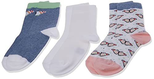 Dim Socken Aus Baumwolle Für Kinder Schmetterlinge x6 Multicolor 31/34 von DIM