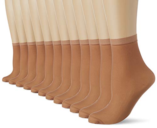 Dim Socken Ecodim Semi Opaque Multipack Damen x12, Beige, One Size von DIM