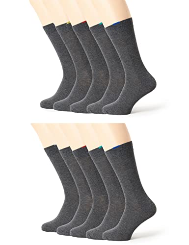 Dim Socken Ecodim Verstärkte Ferse Und Spitze Multipack Herren x10, Grey, 39-42 von DIM
