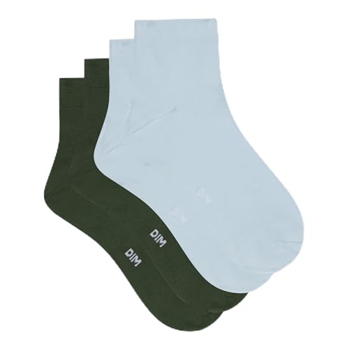 Dim Socken Skin Weich Damen x2, Grün/Blau, One Size von DIM