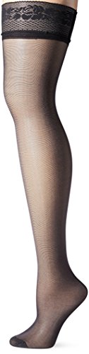 Dim Strumpfhose Up Beauty Voile Feinstrumpfhose Damen x1, Black, S von DIM