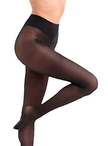 DIM Femme - Strumpfhose Beauty Resist Opaque 40D x1 | Strapazierfähig & Optimaler Tragekomfort | Glänzendes Finish | Verstärktes Netz. Schwarz L von Dim