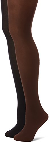 Dim Strumpfhosen Les Opaques Velouté Komfort Damen x2, Multicolor, L-XL von DIM