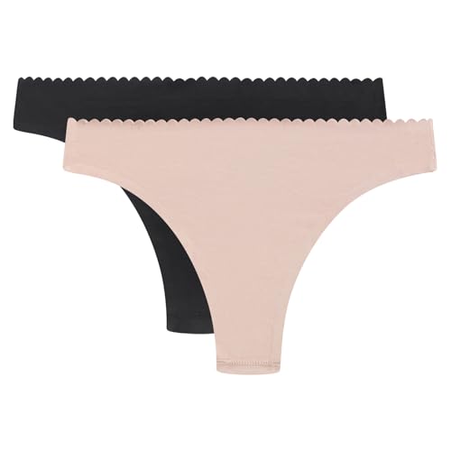 Dim Tanga Frau Midi Body Touch Easy x2 New Skin/Schwarz M von DIM