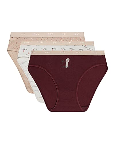 Dim Women Les Pockets Coton Slip X3 Unterwäsche, Lot Girls, 36/38 (3er Pack) von DIM