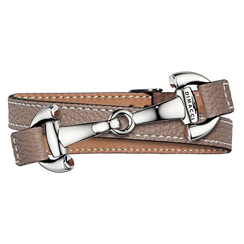 DIMACCI ARMBAND - ALBA (Taupe + Edelstahl) von DIMACCI