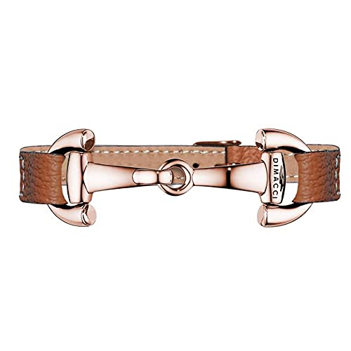 DIMACCI ARMBAND - ALBA PUR (Cognac + Rosé Vergoldet Metall) von DIMACCI
