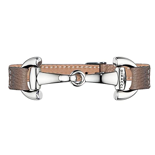 DIMACCI ARMBAND - ALBA PUR (Taupe + Edelstahl Metall) von DIMACCI