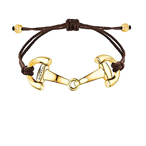 DIMACCI ARMBAND - PONY (Mokka + Vergoldet) von DIMACCI