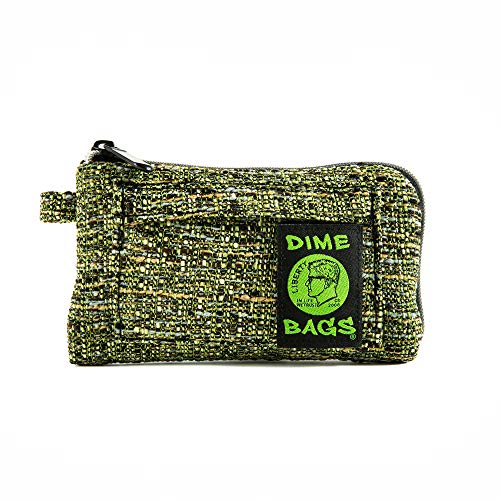 DIME BAGS Gepolsterte Tasche – geruchsdichte Schutzhülle mit gepolsterter Innenseite, strapazierfähiges Hanf-Polyestergewebe, robuste Reißverschlüsse und austauschbarer Aufnäher, Reise und von DIME BAGS