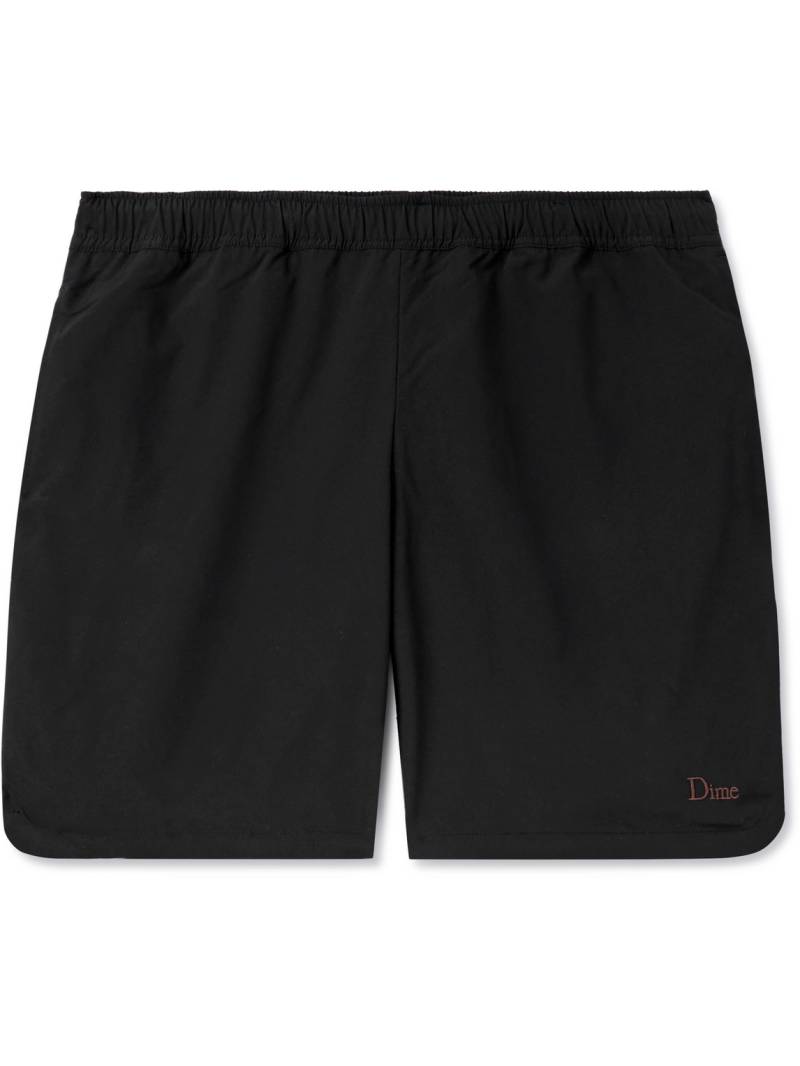 DIME - Classic Straight-Leg Logo-Embroidered Shell Shorts - Men - Black - L von DIME