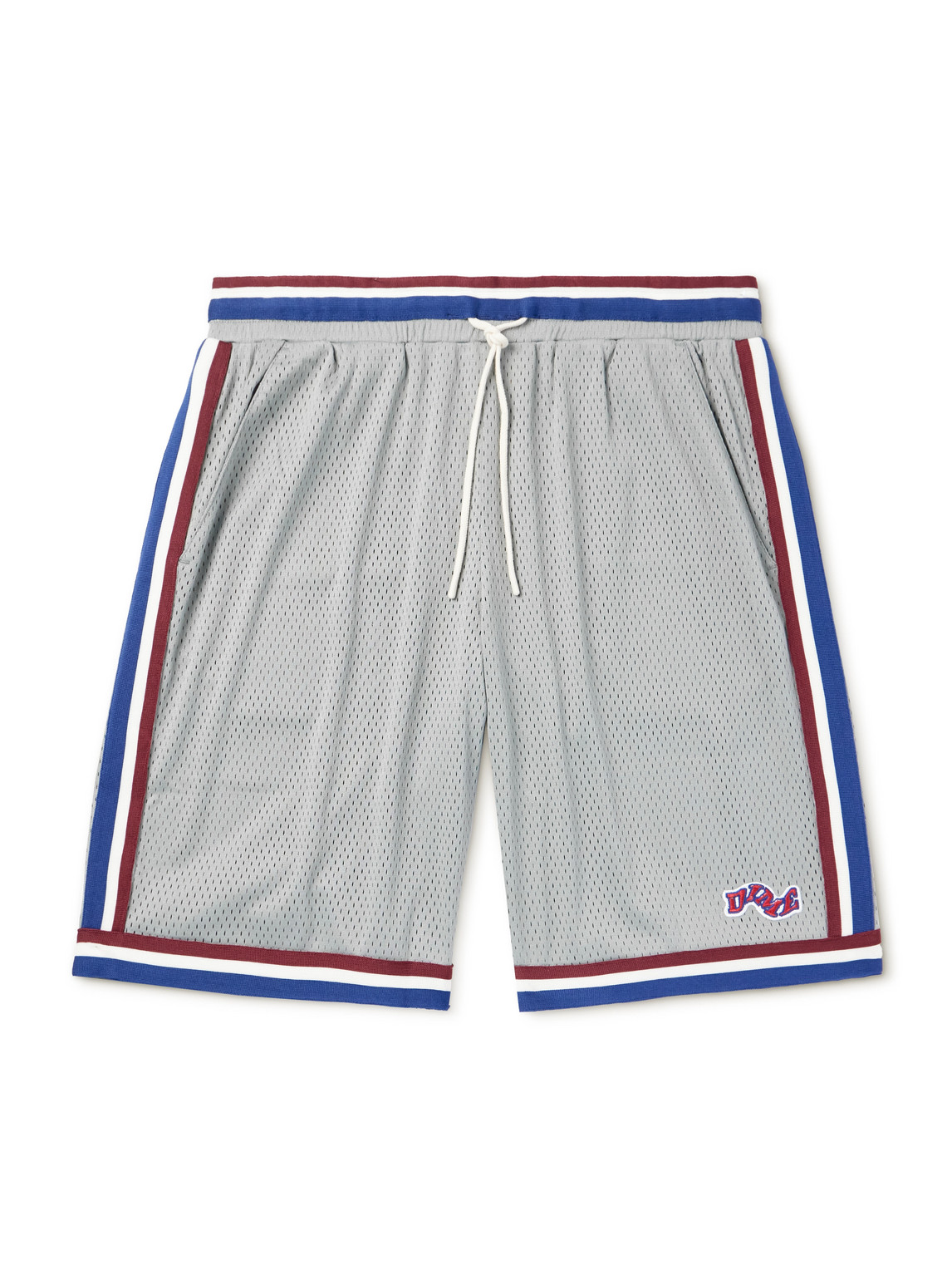 DIME - League Straight-Leg Webbing-Trimmed Mesh Drawstring Shorts - Men - Gray - M DIME - League Straight-Leg Webbing-Trimmed Mesh Drawstring Shorts - Men - Gray - M von DIME