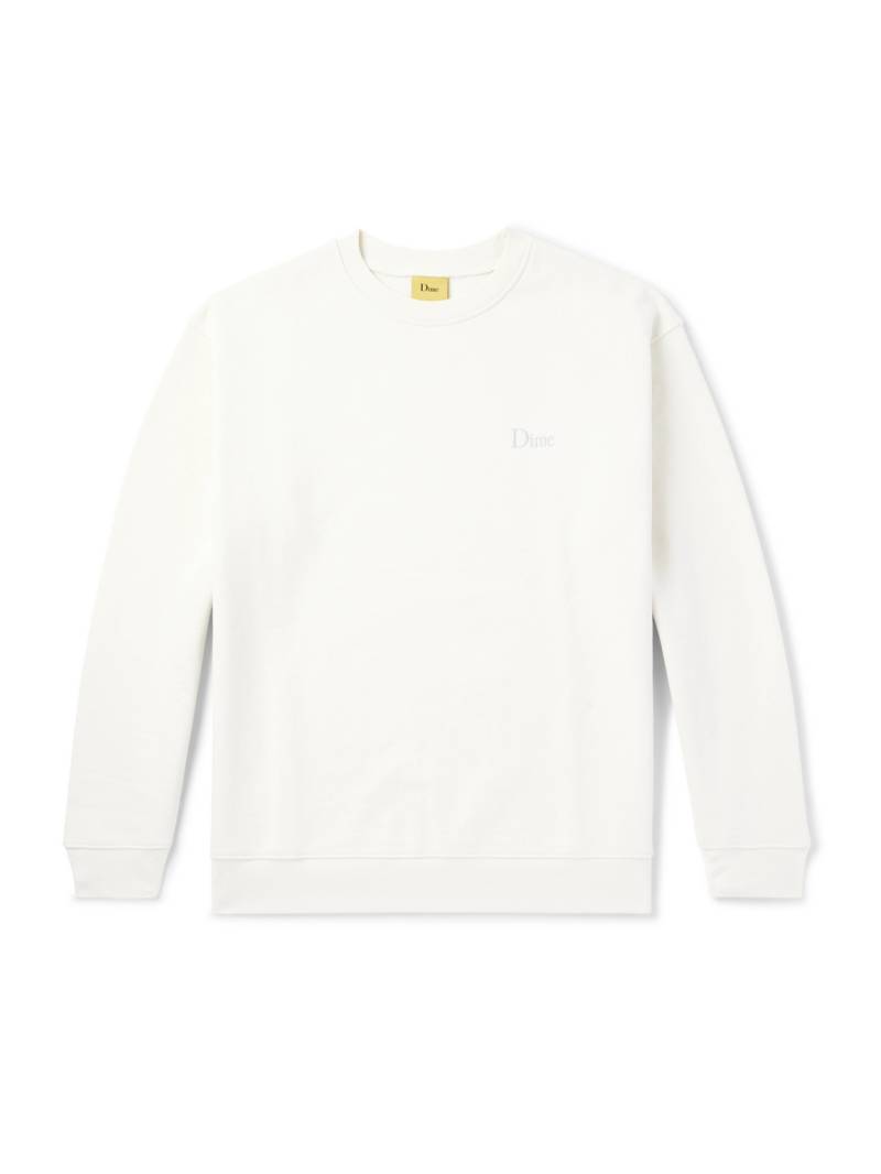 DIME - Logo-Embroidered Cotton-Jersey Sweatshirt - Men - White - M von DIME