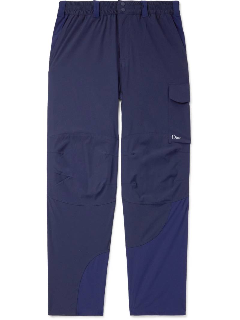 DIME - Range 2.0 Wide-Leg Logo-Embroidered Shell Cargo Trousers - Men - Blue - XL von DIME