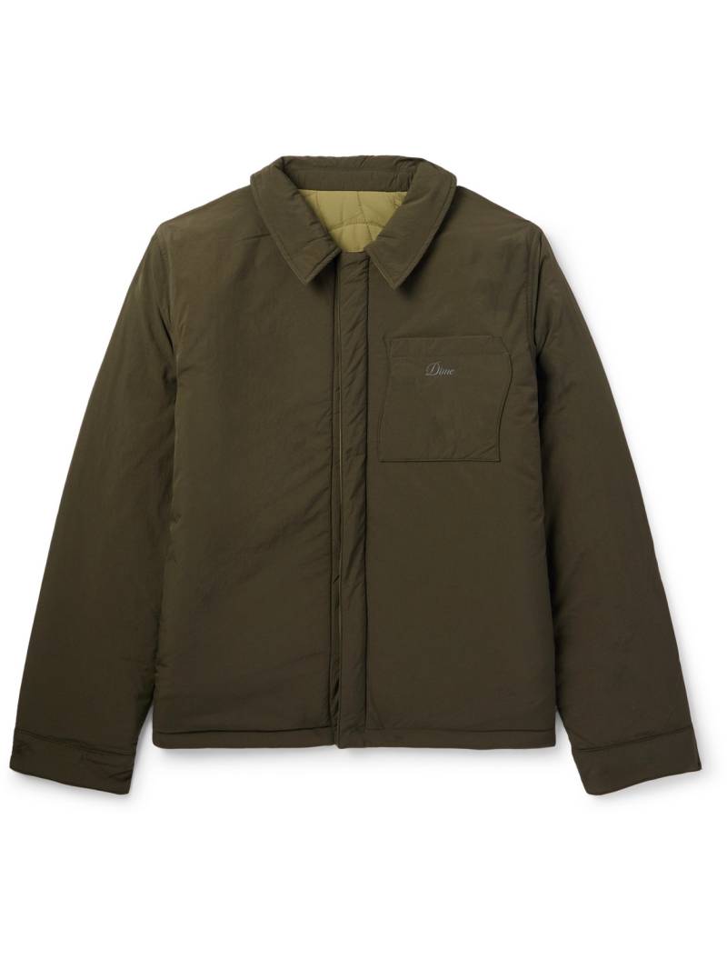 DIME - Reversible Logo-Embroidered Padded Shell Jacket - Men - Green - M von DIME
