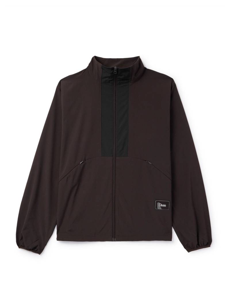 DIME - Trail Windbreaker Logo-Appliquéd Shell Jacket - Men - Brown - L von DIME