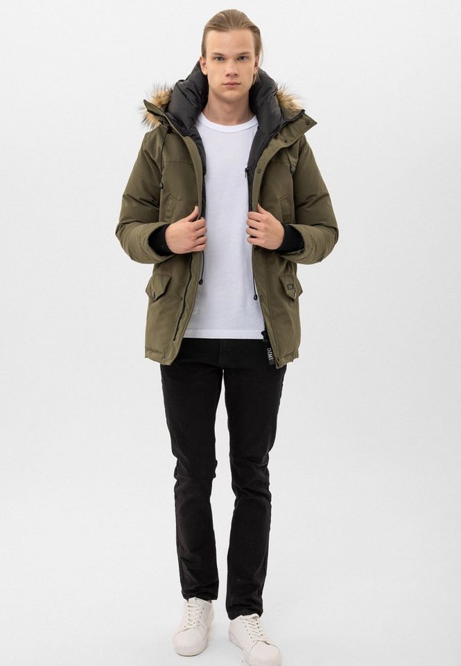 DİMİ Parka DIMI Steppjacke Winterjacke Parka Herren gesteppt von DİMİ