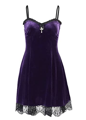 DINGJIUYAN B08W2FVWXH, 01-lace dress purple, X-Large von DINGJIUYAN