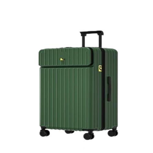 DINGYanK Koffer 50,8 cm Trolley Koffer für Damen und Herren, 61 cm Geschenk Trolley Koffer, Business Boarding Koffer, grün, 66 cm von DINGYanK