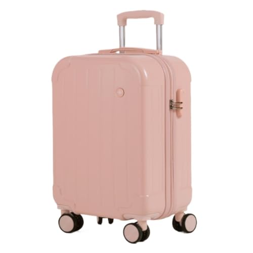 DINGYanL Trolley-Koffer Gepäck Universal Wheel Trolley Koffer Herren- und Damenkoffer 20-Zoll-Boarding-Koffer Ins-Koffer Reisekoffer (Color : Pink, Size : 24in) von DINGYanL