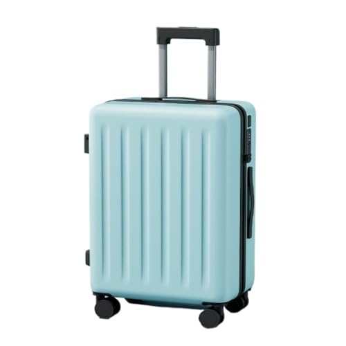 DINGYanL Trolley-Koffer Multifunktionaler Koffer, Damen-Trolley, Leise Und Langlebig, Passwort-Box, Herren-Koffer, 20 Zoll Reisekoffer (Color : Blue, Size : 22in) von DINGYanL