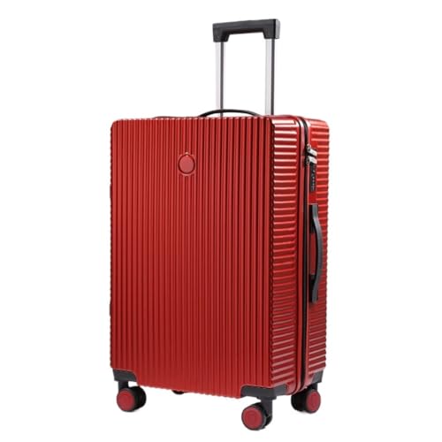 DINGYanL Trolley-Koffer Neuer Koffer, Kleiner Leichter Trolley-Koffer for Männer Und Frauen, Koffer-Passwort-Box 20 Zoll 24 Zoll Reisekoffer (Color : Red, Size : 20in) von DINGYanL