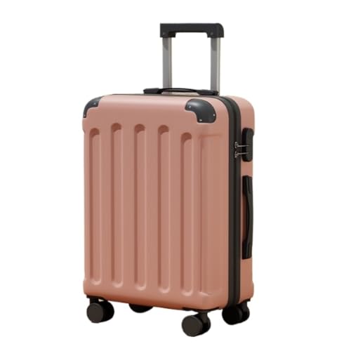 DINGYanL Trolley-Koffer Passwort Boarding Koffer Trolley Koffer Koffer Tasche Männer Und Frauen Universal Rad 22 Zoll Langlebig Reisekoffer (Color : Pink, Size : 22in) von DINGYanL