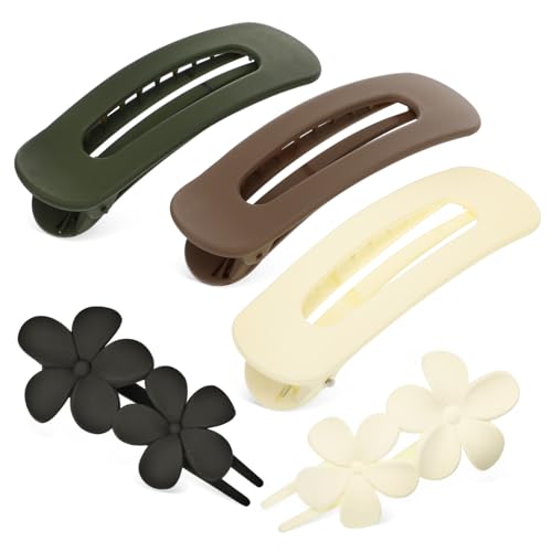 DINHEAROM 1 Satz Blumen Haarspangen Pack Duck Bill Clips Rutschfeste Matte Haarclips für Hochzeiten Partys und Frisuren Leicht und Bequem Haarschmuck für Damen von DINHEAROM